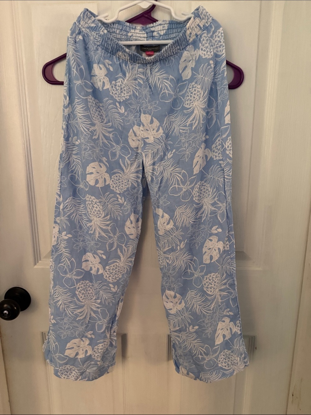 Vince Camuto Kids Blue and White Tropical 2 Piece Set